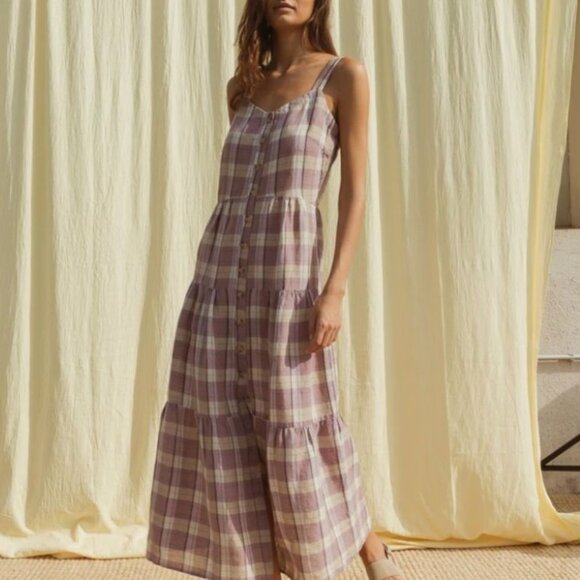 Indi & Cold Rustic Long Dress - Lila - Picture 4 of 7